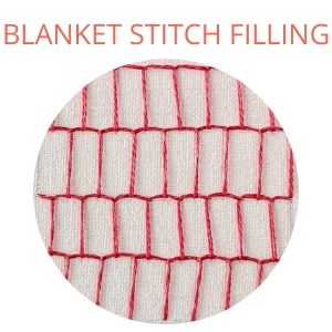 Blanket stitch filling