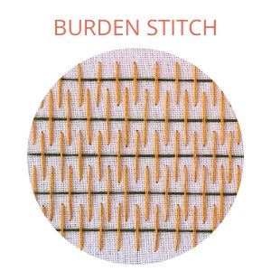 Burden stitch hand embroidery
