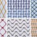6 filling stitches,Fly stitch, Trellis, Burden, Japanese darning, Chevron, Double chevron