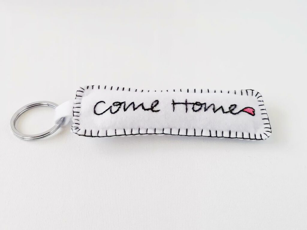 Valentine's day embroidery design 5 Valentines day embroidery design for a keychain