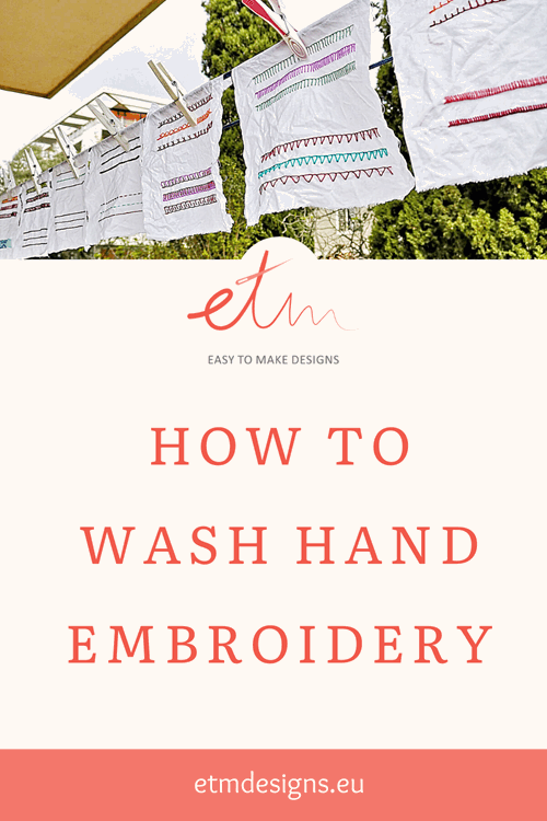 How to wash hand embroidery 6 How to wash hand embroidery Pin