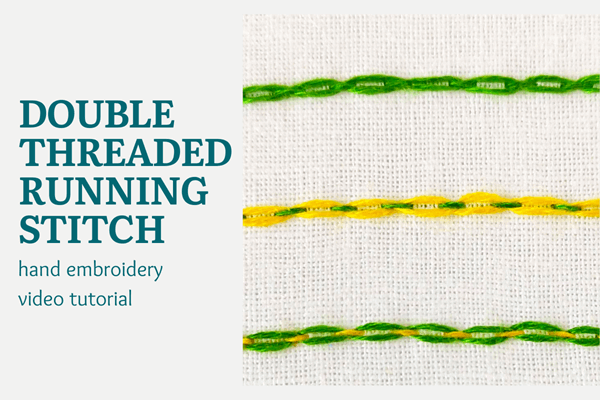 Double threaded running stitch video tutorial 1 double threaded running stitch video tutorial