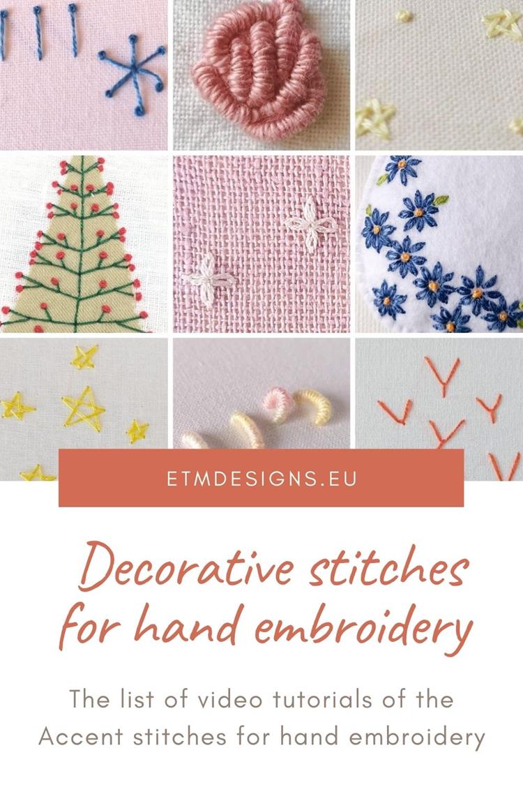 Decorative stitches 2 Decorative stitches for hand embroidery