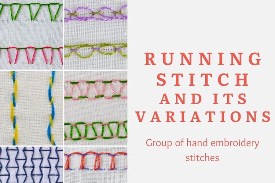 Running stitch and its variations 1 Running stitch and its variations